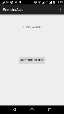 Figura 5 - Hello World + botão 